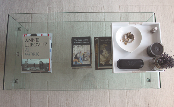 glass coffee table, annie leibovitz at work, lavender, the great gatsby, malin and goetz, peanut buttered, peanutbuttered, peanut buttered blog